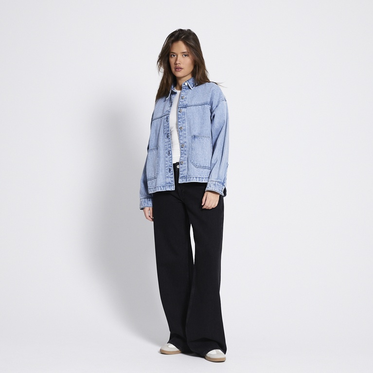 Twill jacket "Kaley" Denim blue